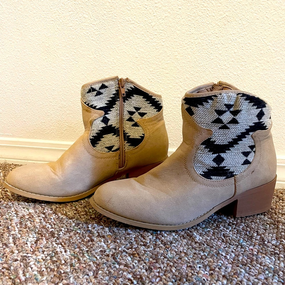 Aztec Ankle Boots
